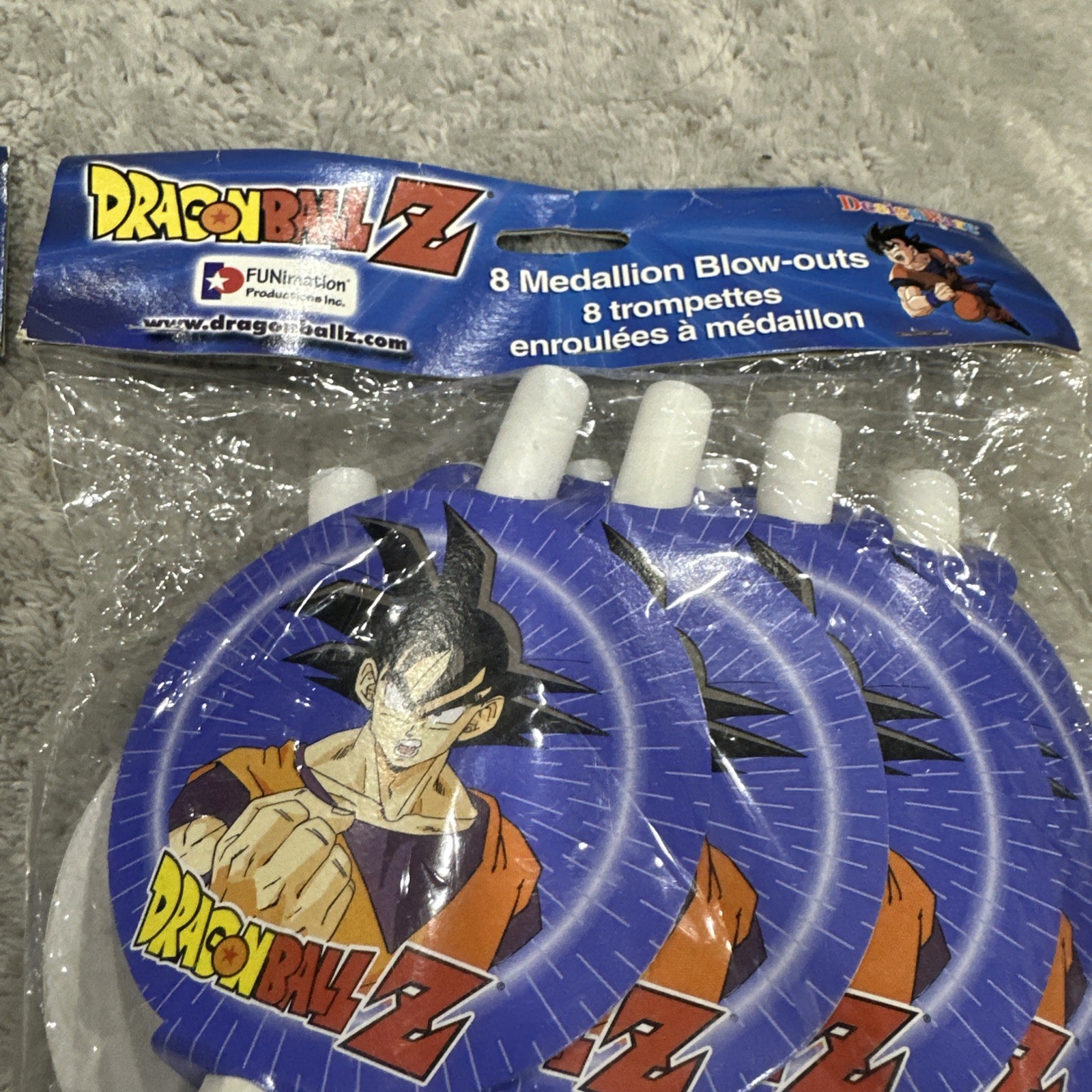 Lot Of 2 – 8 Pack DRAGON BALL Z BLOWOUTS ~ Birthday Party Supplies Favors GoKu