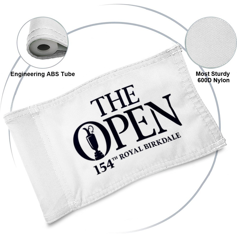 British 2026 The Open Championship Golf Pin Regulation Tube Flag 13x20Inch white