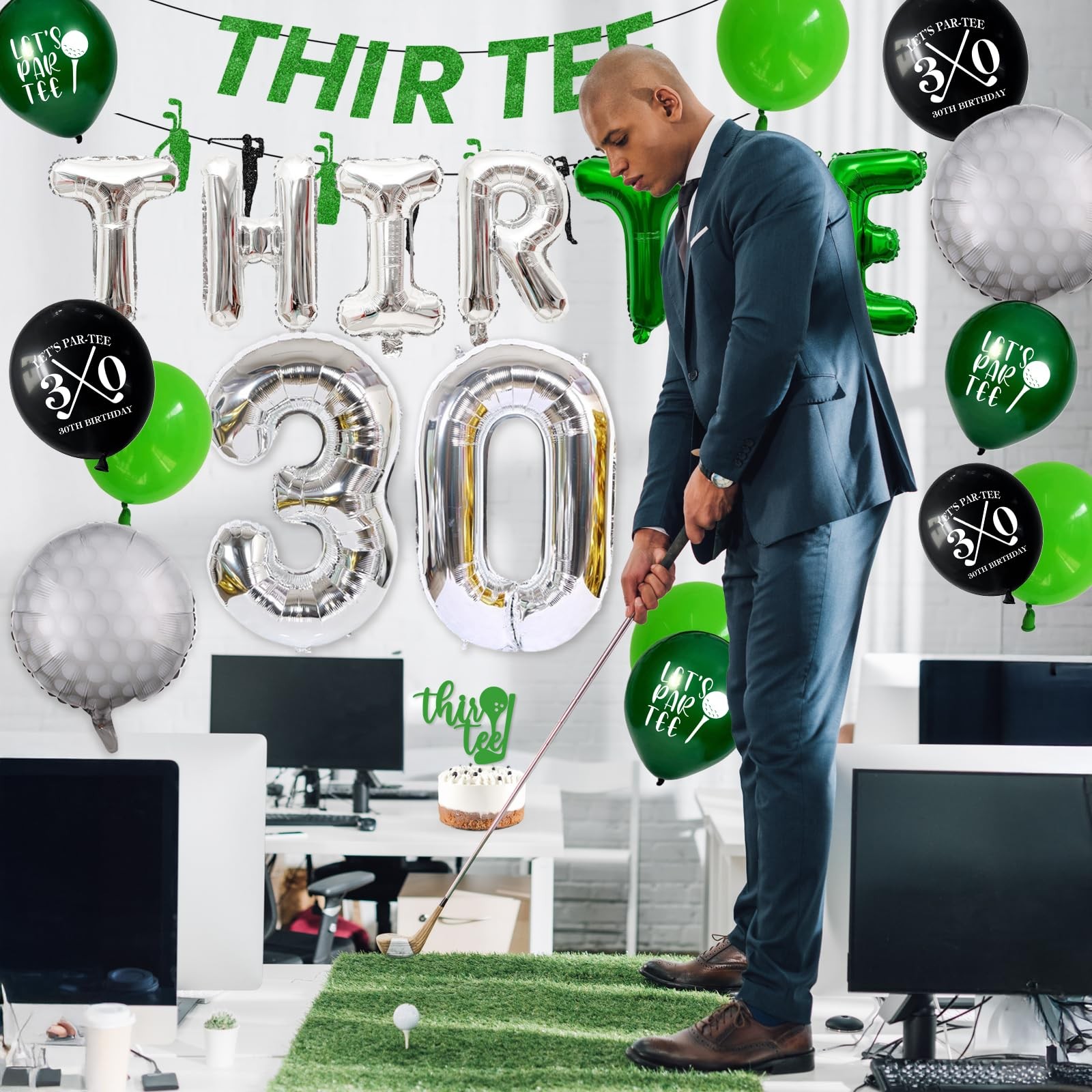 30th Birthday Decorations for Him, Golf 30th Birthday Party Decoration Themed…