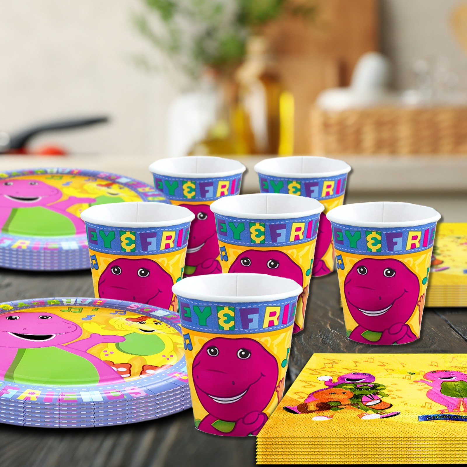 BARNEY cake birthday party decorations decor theme idea supplies BALLOON CUPCAKE