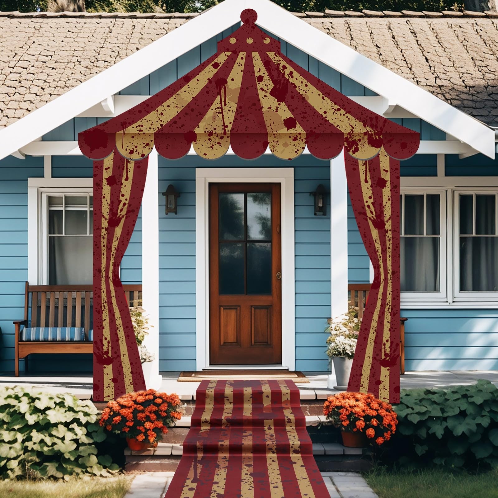 4 Pcs Carnival Circus Tent Decorations Carnival Entryway Door Party Decor Awn