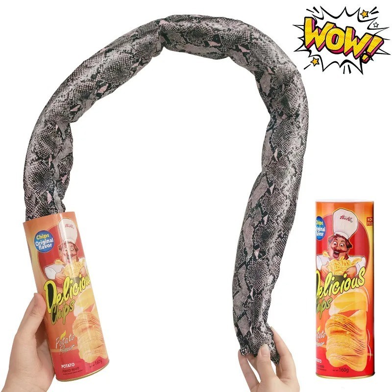 Jumping Snake Prank Can Toy Spring Gag Gift Funny Joke April Fools Halloween