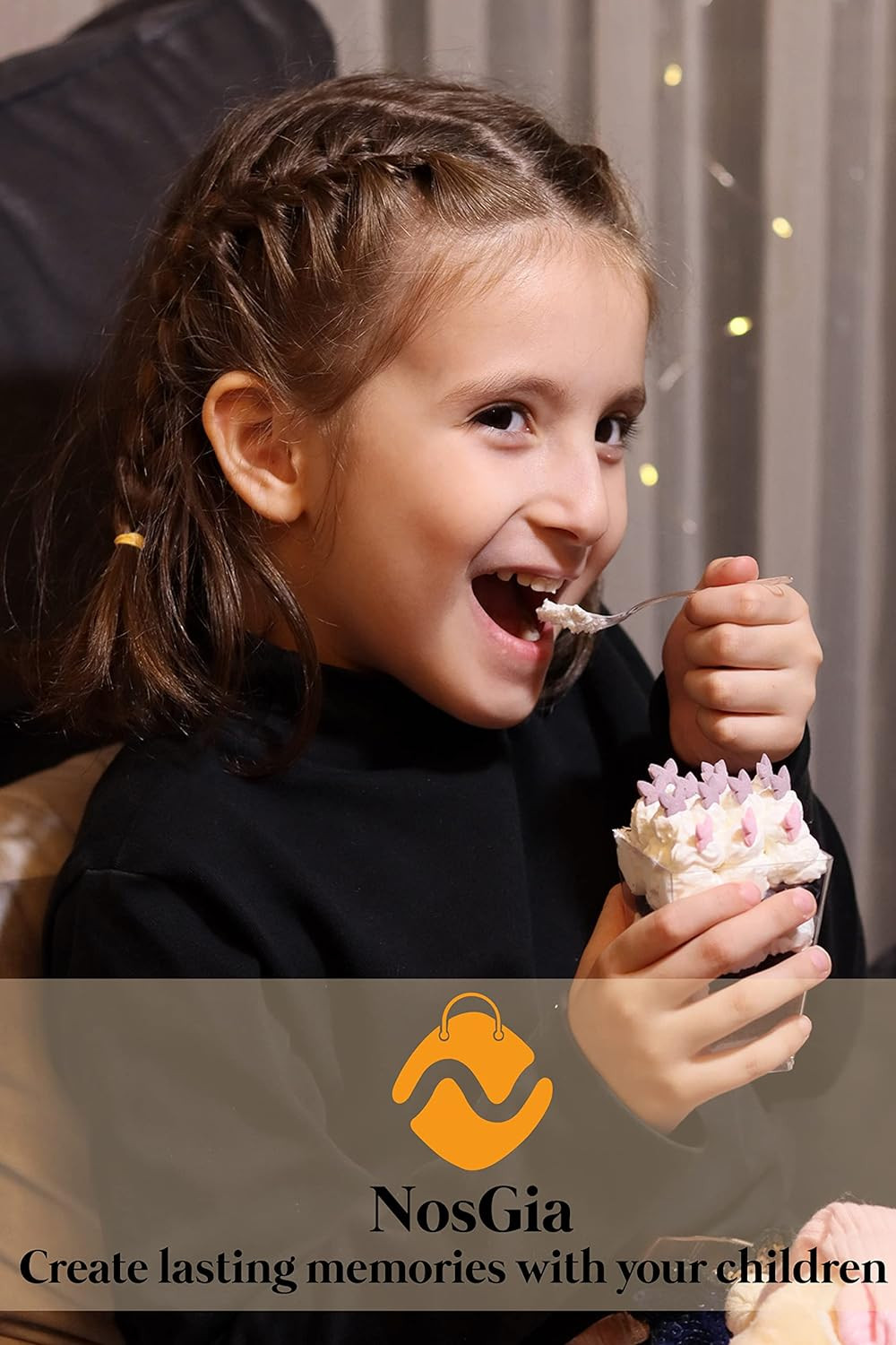 Noscupsgia 5.4 Oz (100 Pack) Dessert Cups with Spoons – Small Plastic Parfait Cu