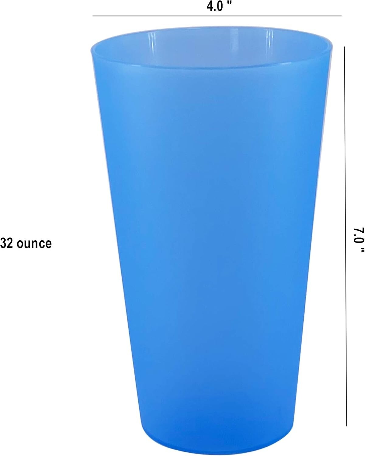 Lightweight Freezer & Microwave Safe 32oz Tumblers – Set of 12 in Cool Colors