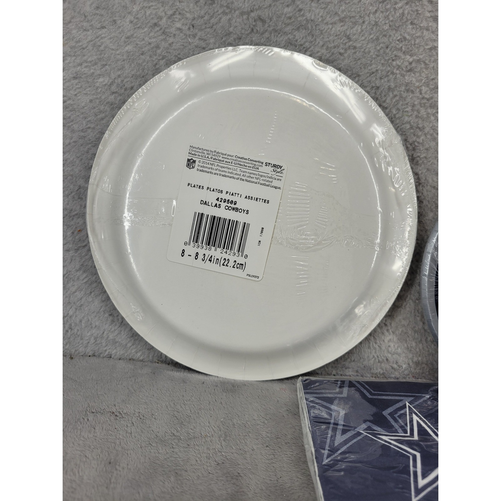 Dallas Cowboys NFL Football Party Plates & Napkins Set