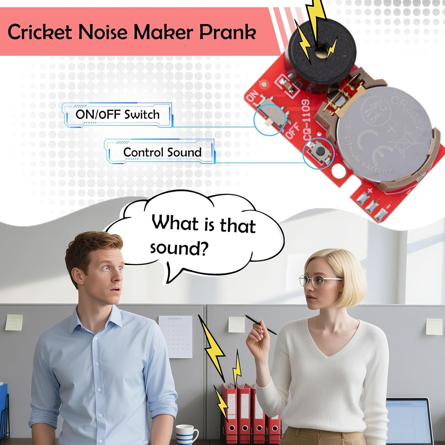 Red Mini Hidden Noise Makers – 3-Pack with Unique Sounds for Hilarious Pranks