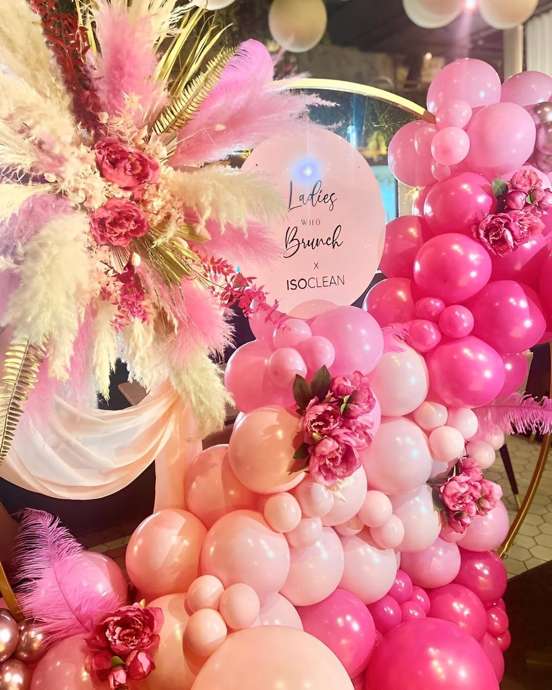 Pink Balloons Metallic Pink Balloon, 60Pcs 12Inch Chrome Deep Light Pearl Hot