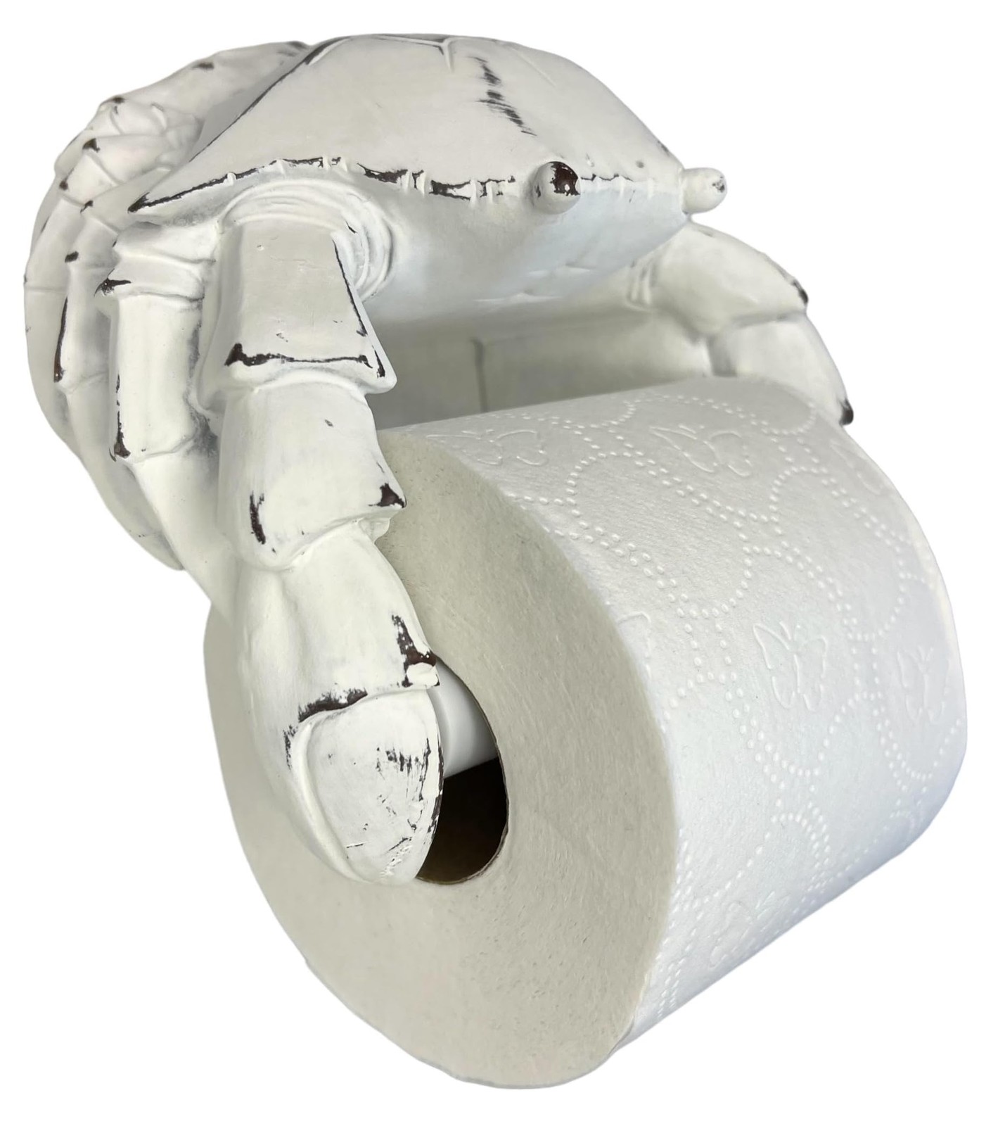 Crab Wall Mount Toilet Paper Roll Holder – Unique Decorative Rustic Nautical Bea
