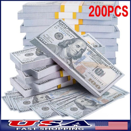 1000 pcs Movie Props money Fake bills look real for video party,Education Toys