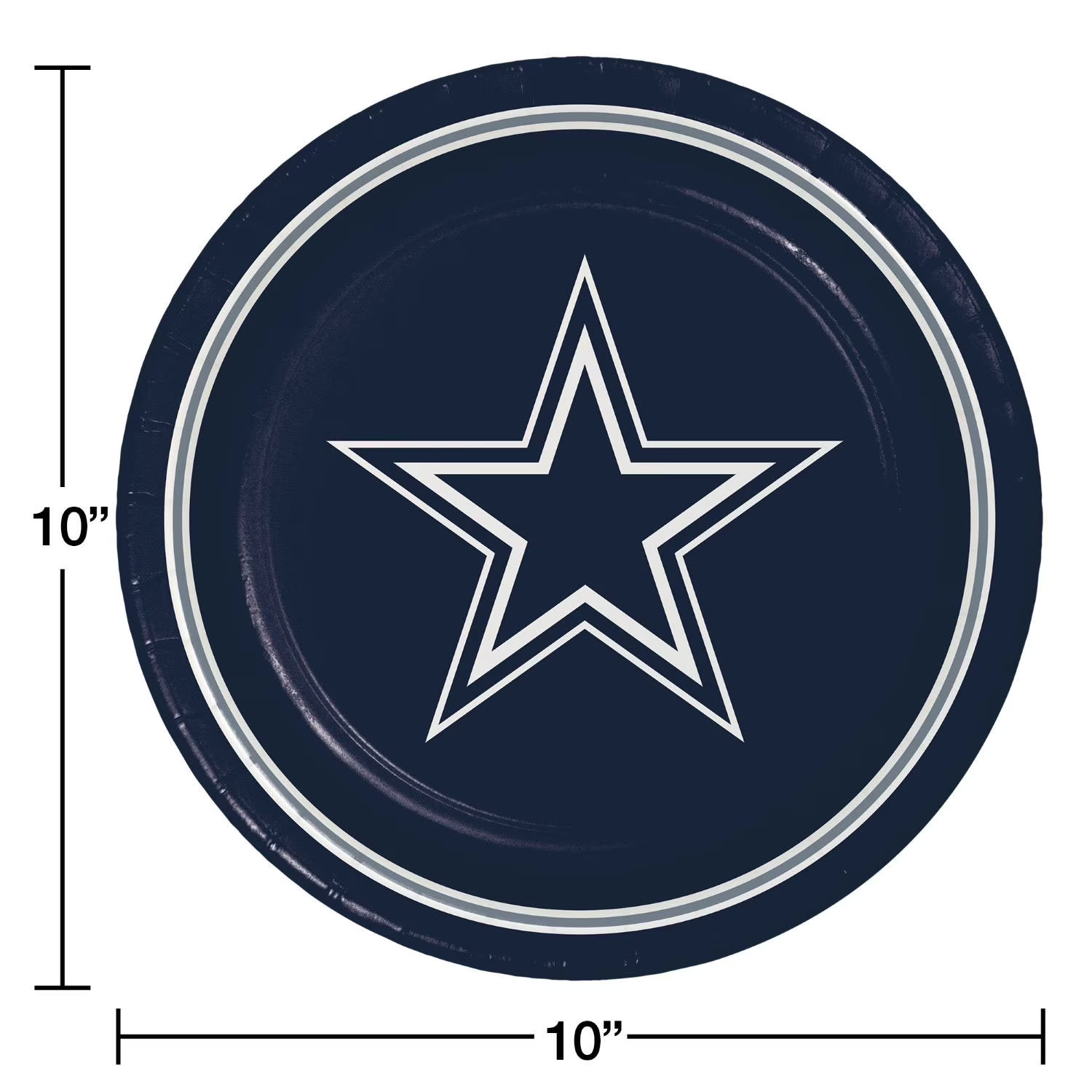 Dallas Cowboys NFL Paper Plates 10″ 85ct Game Day Party Supplies Set