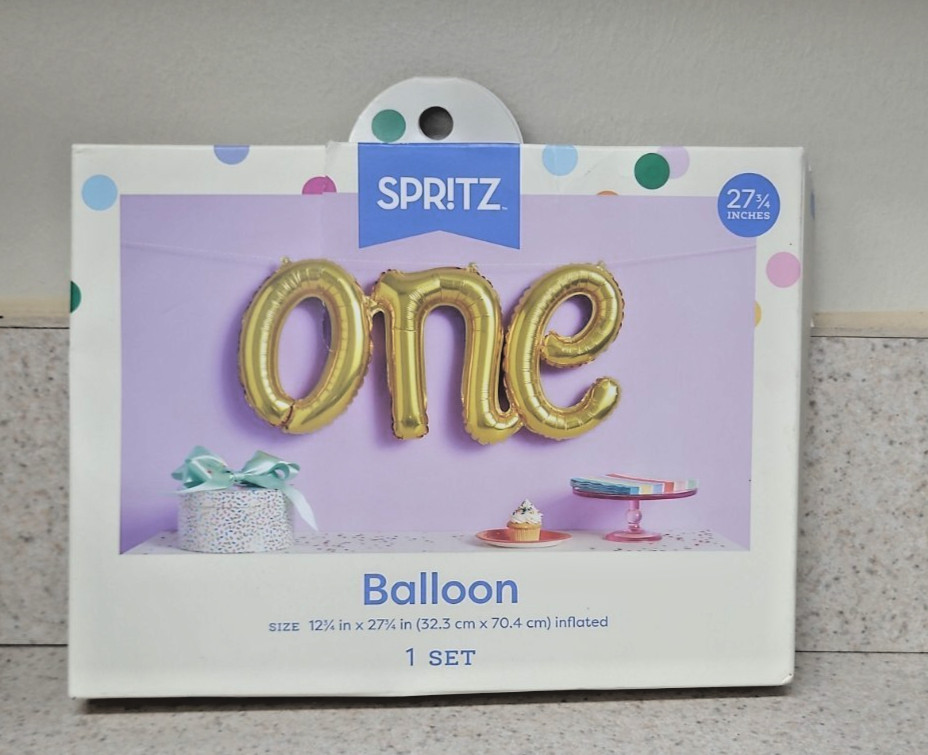 1st birthday party balloon ONE A1