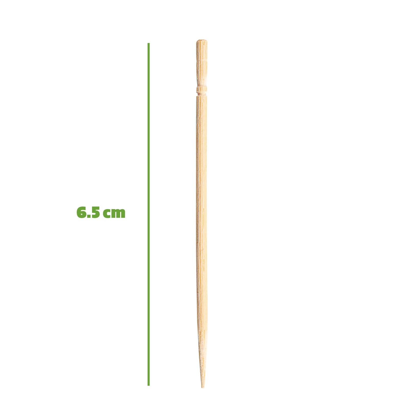 GUSTO [1500 Count] Bamboo Wooden Toothpicks Wood Round Single-Point – (Former…