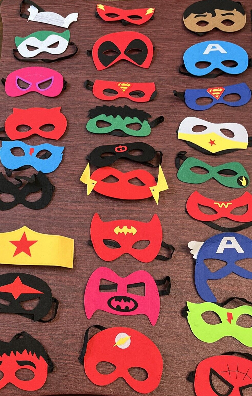Superhero Masks Party Favors for Kids 36 Pcs Kids Super Hero Cosplay NEW