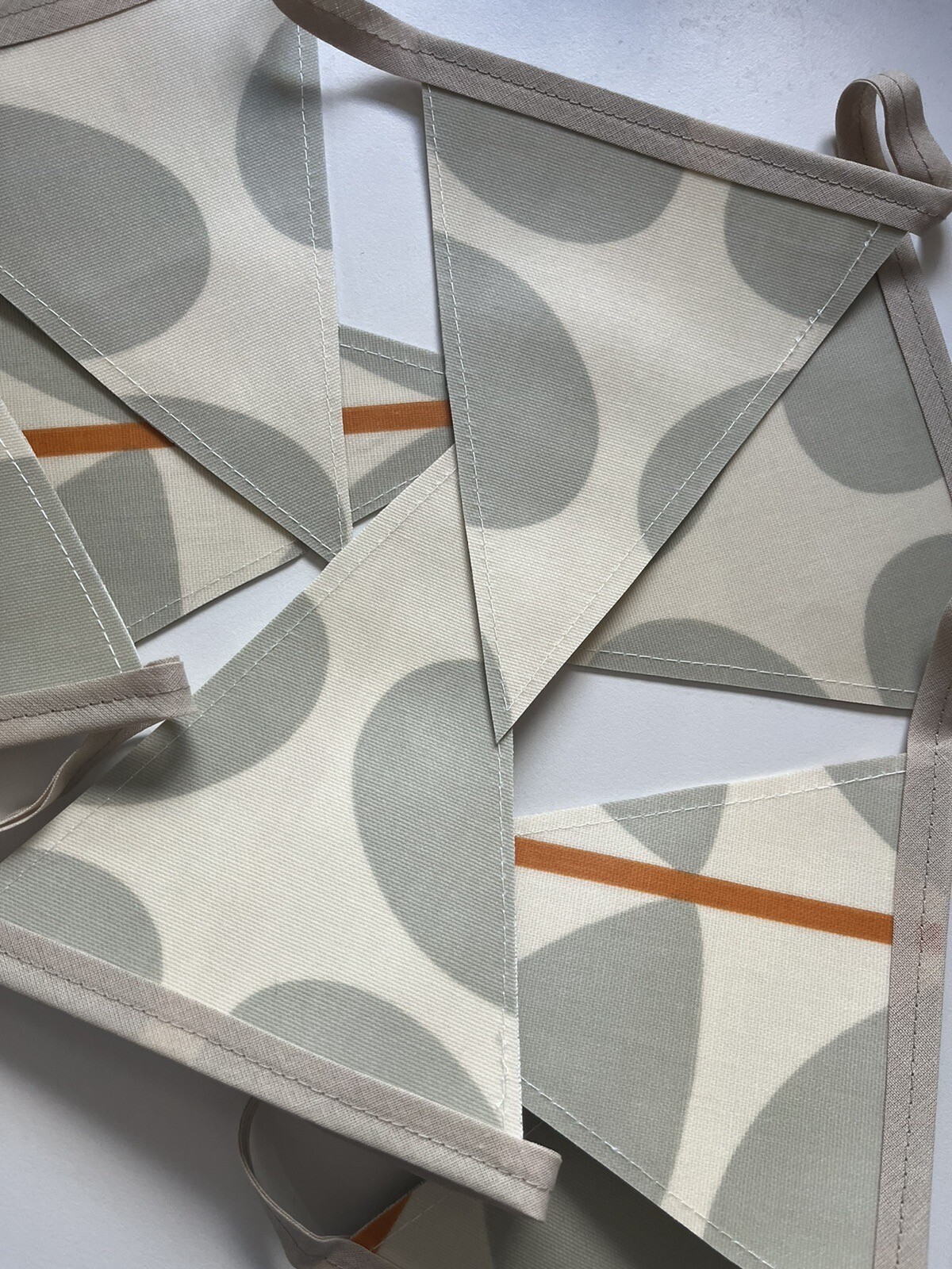 Handmade Oilcloth Bunting – Garden/Home Contemporary – 2 Meters Double Sided