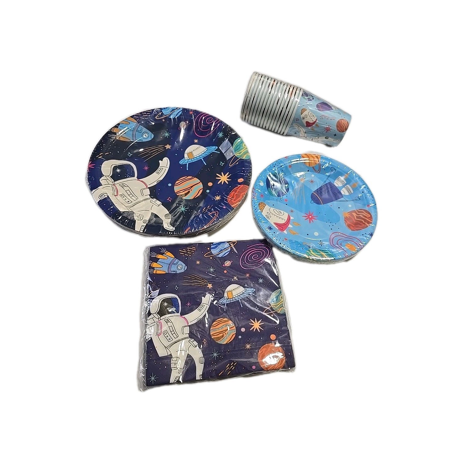 Space Theme Tableware, Outer Space Theme Birthday Party Decorations Supplies