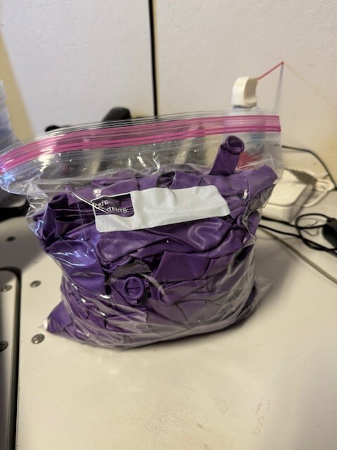 Bulk Lot of Classic Purple Latex Balloons 100+ Party Decoration New!!!