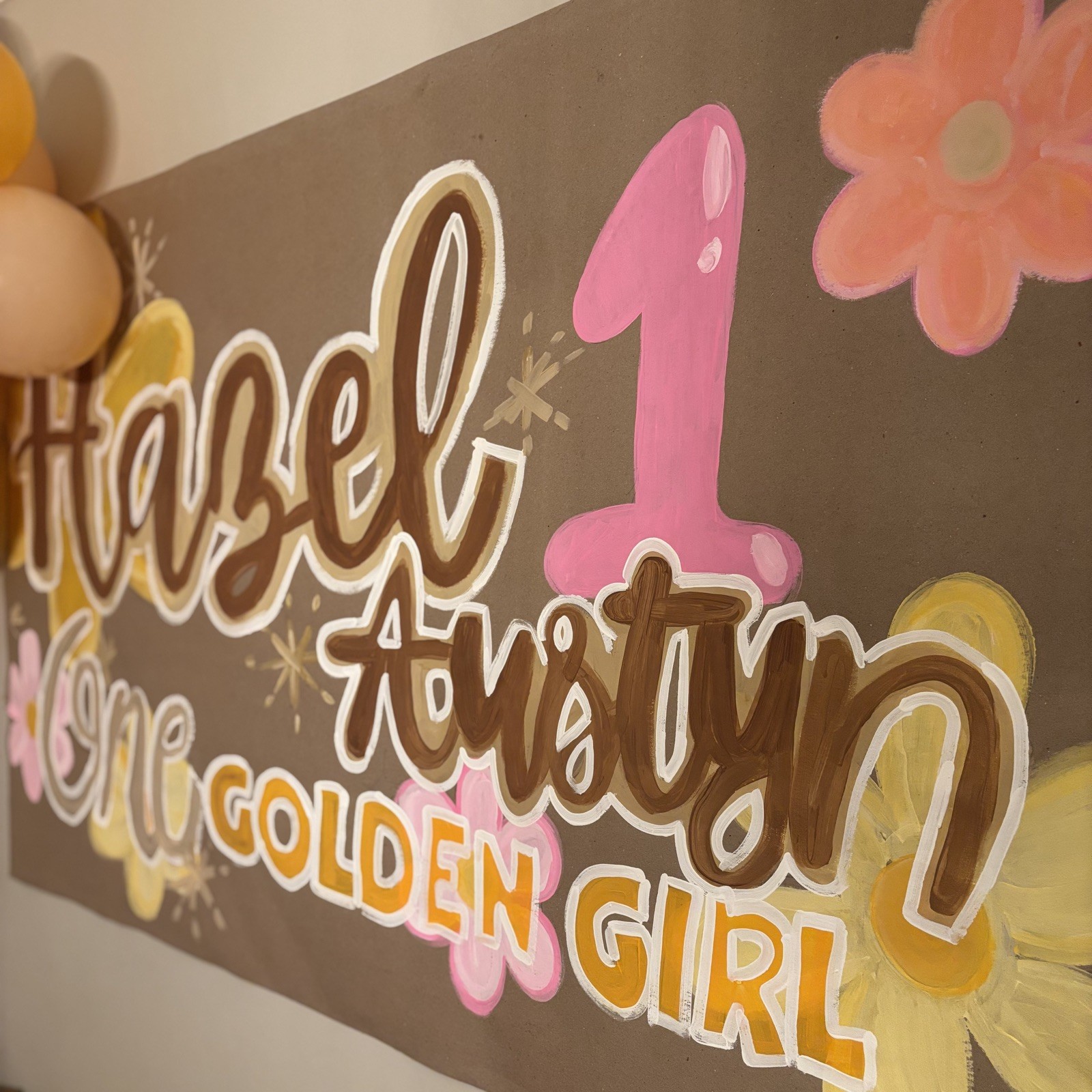Customizable Hand Painted Banner for Any Occasion, Painted birthday banner 3×5