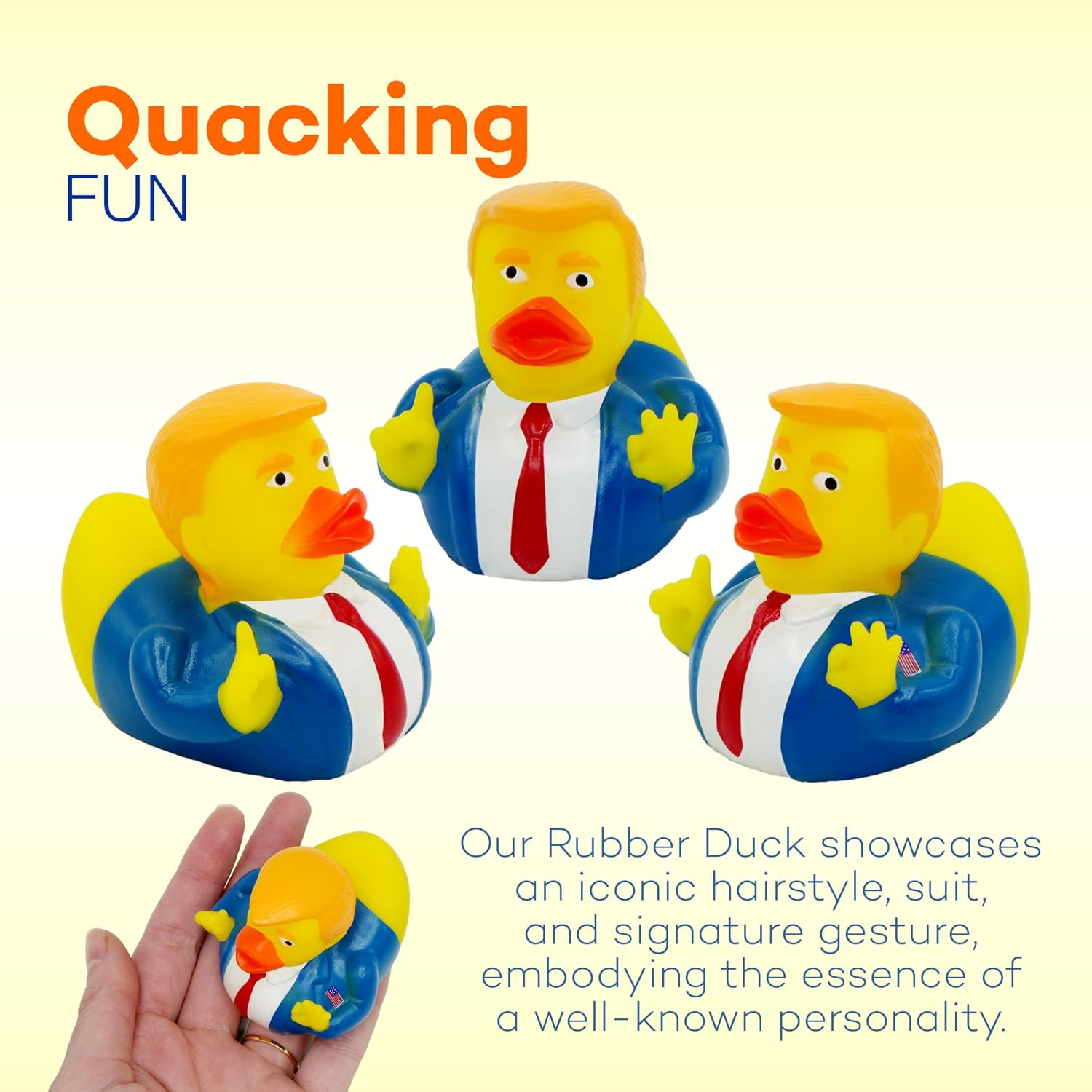 President Rubber Ducks Bulk Great For Jeep Ducking Christmas Small 2.3 Inch NEW