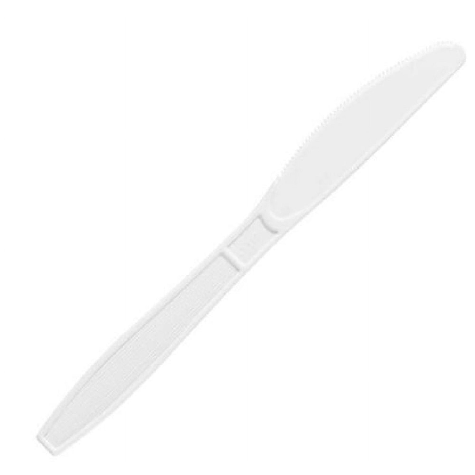 Solo Heavyweight Plastic Knife, White, 500-count