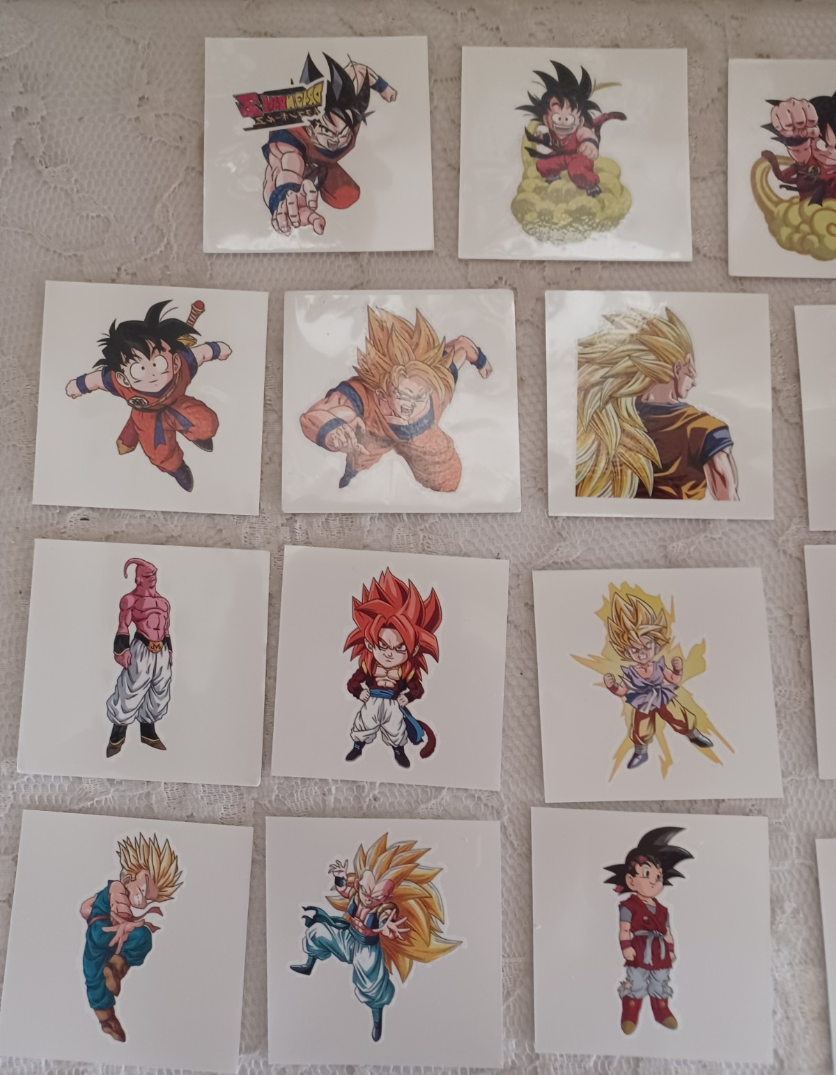 40 Ct. DRAGON BALL Temporary Tattoos Gaming Boys Birthday Party Bag Treats Gifts
