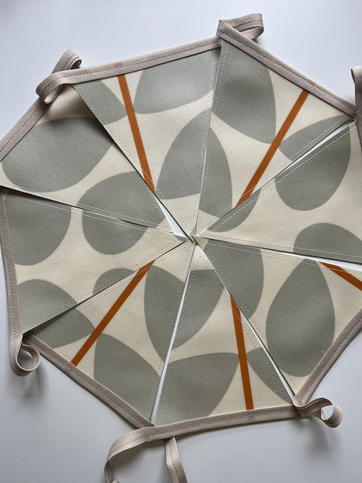 Handmade Oilcloth Bunting – Garden/Home Contemporary – 2 Meters Double Sided