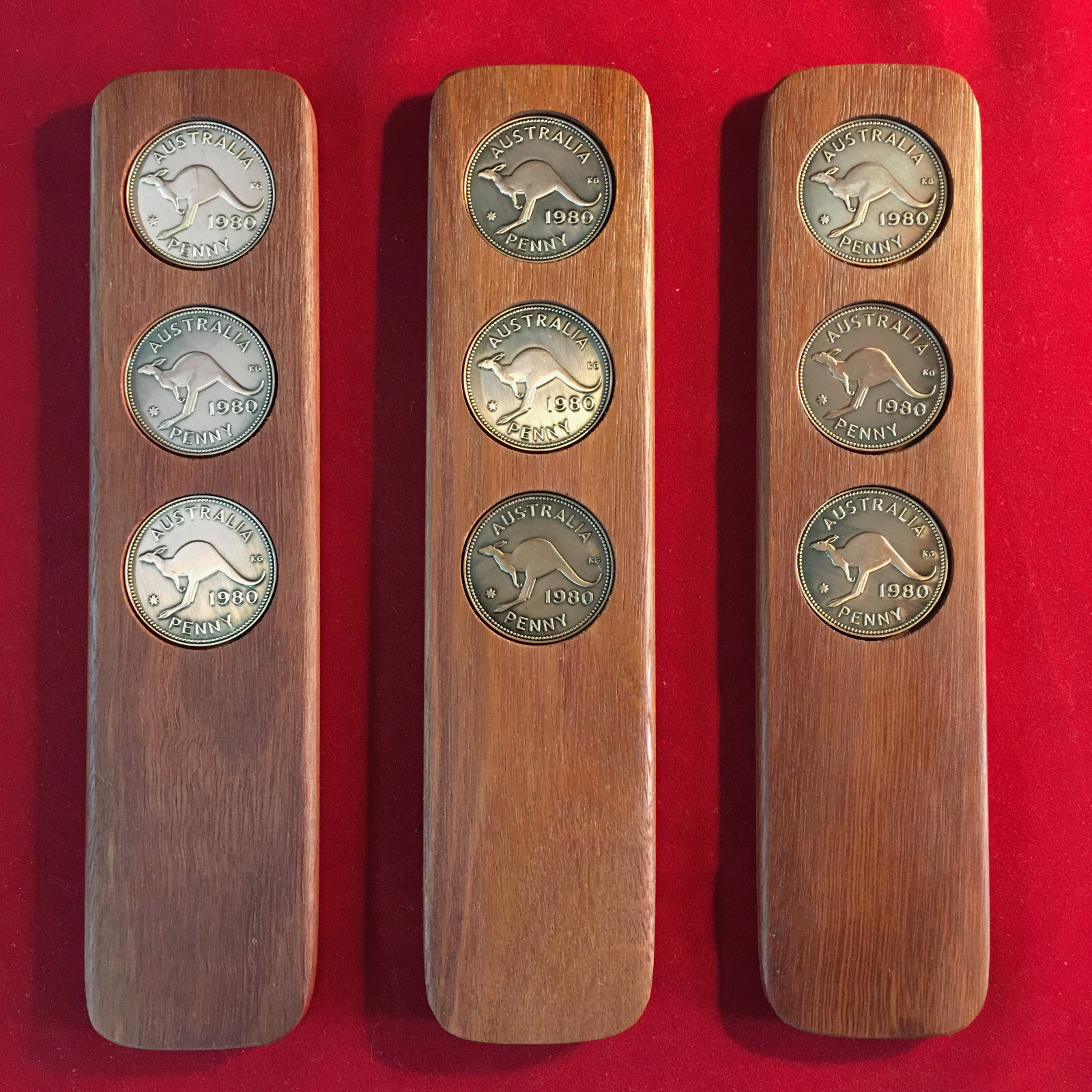 2026 Australian Penny – 3 Penny Handmade 2UP Game – Two-Up Many Years Available