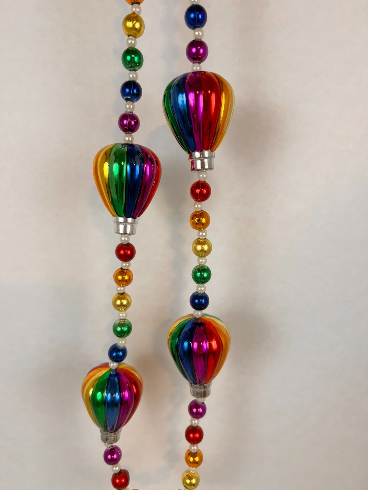Party Event Beads- Hot Air Balloons Mardi Gras Fantasy Fest Rainbow Colored
