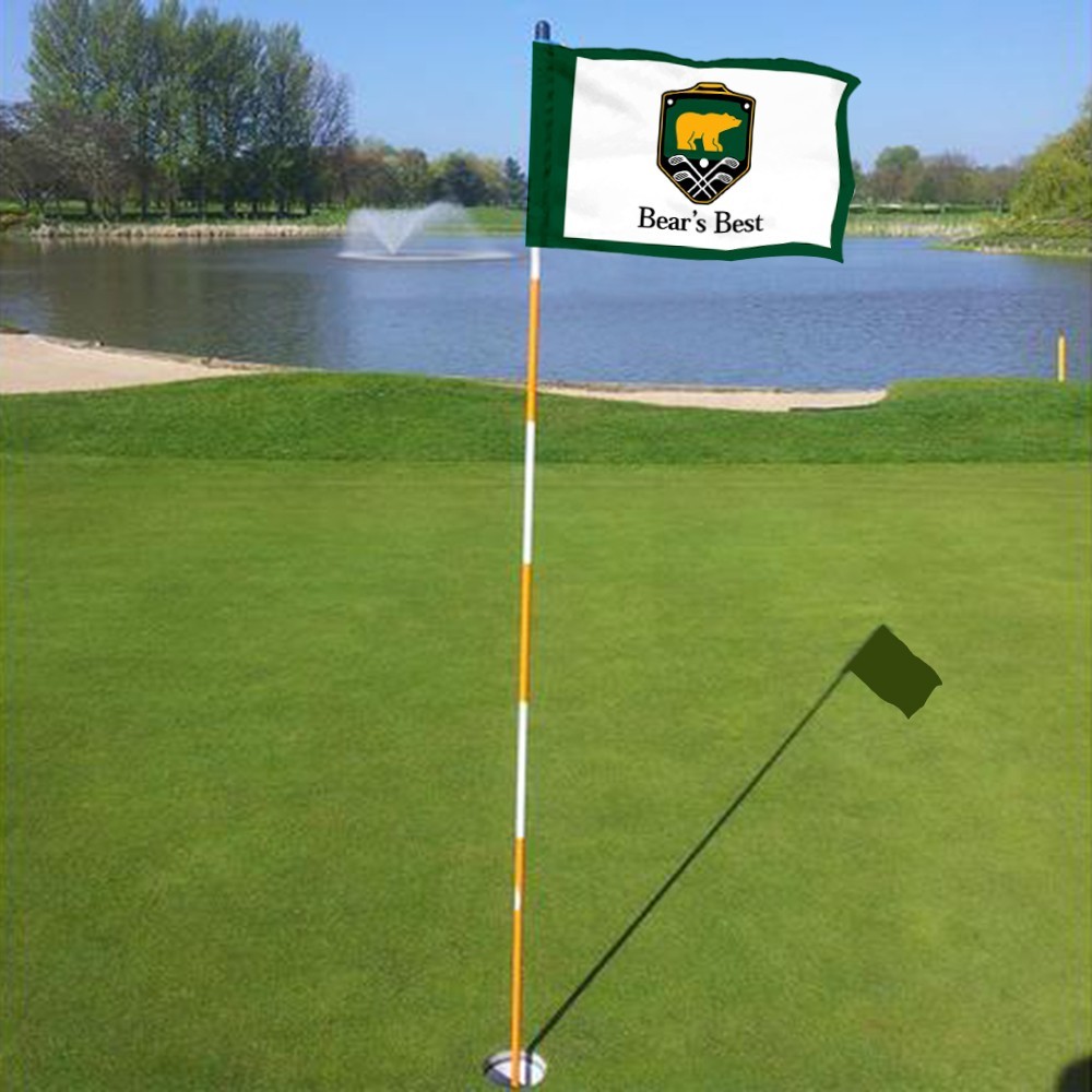 BEARS BEST GOLF CLUB LAS VEGAS Golf Pin Regulation Tube Flag 13x20Inch