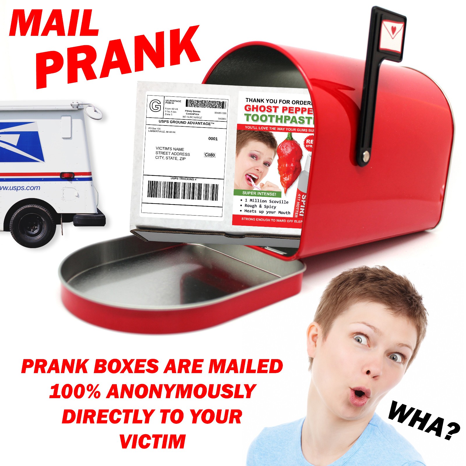 Ghost Pepper Toothpaste Joke Mail Sent to your Friends for Sheer Laughter!