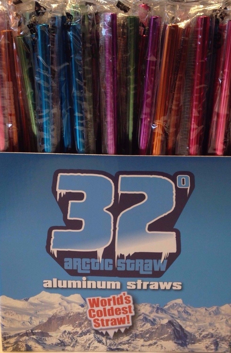 6 New Rainbow drinking straws Unique great Christmas gift present metal