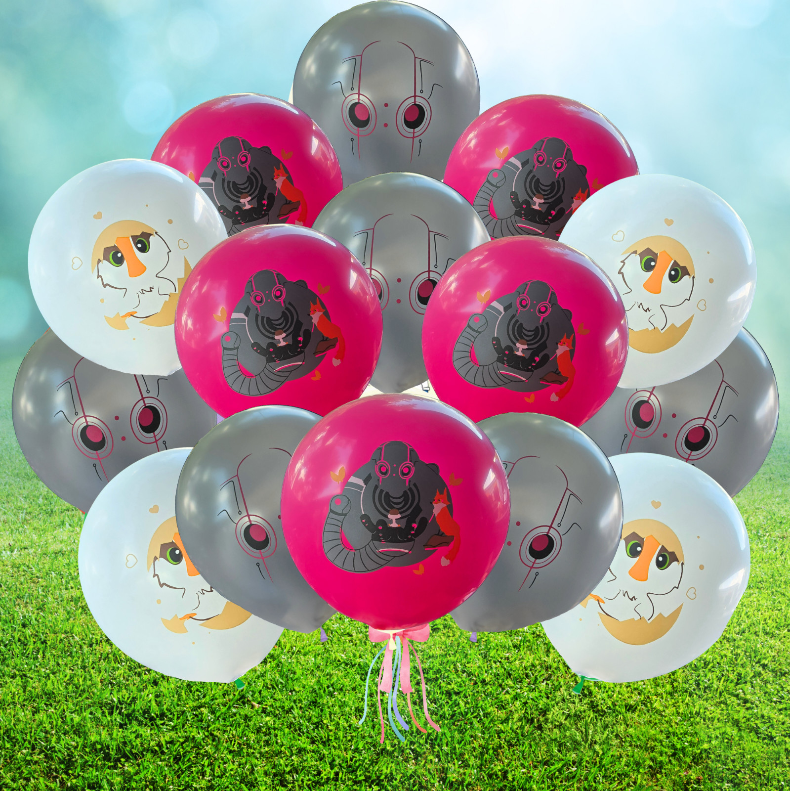 The Wild Robot Party Supplies happy birthday centerpiece decoration cup plate
