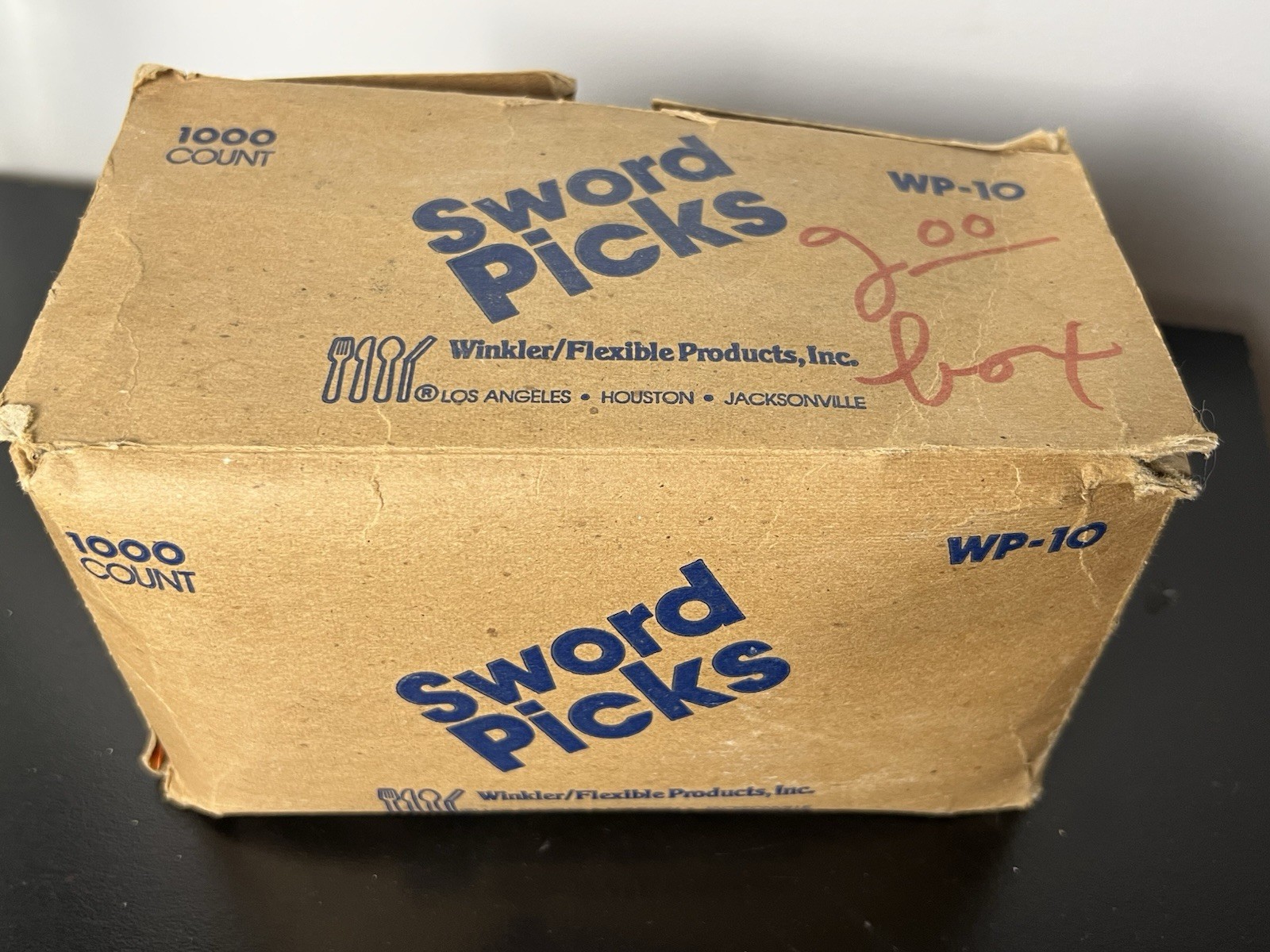 Vintage Plastic Sword Cocktail Picks 1000 Count Box Multi Color Mid Century