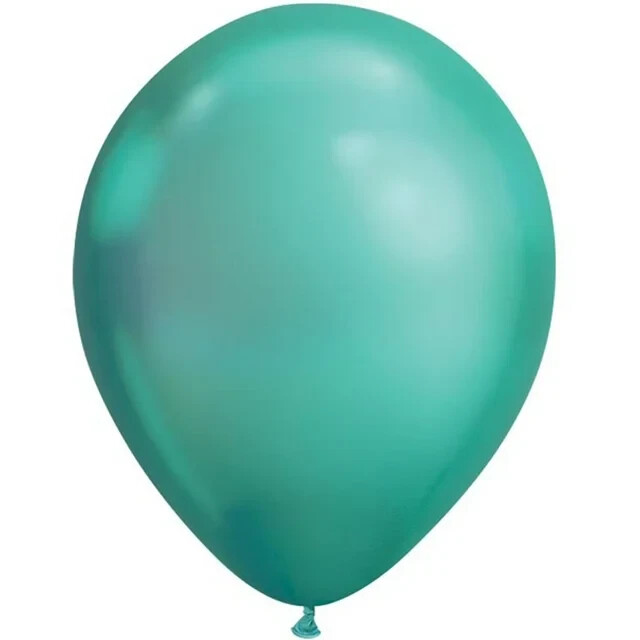 Qualatex Chrome Solid Blue Shine 7” Latex Balloons (100 Pack) – Premium Quality!