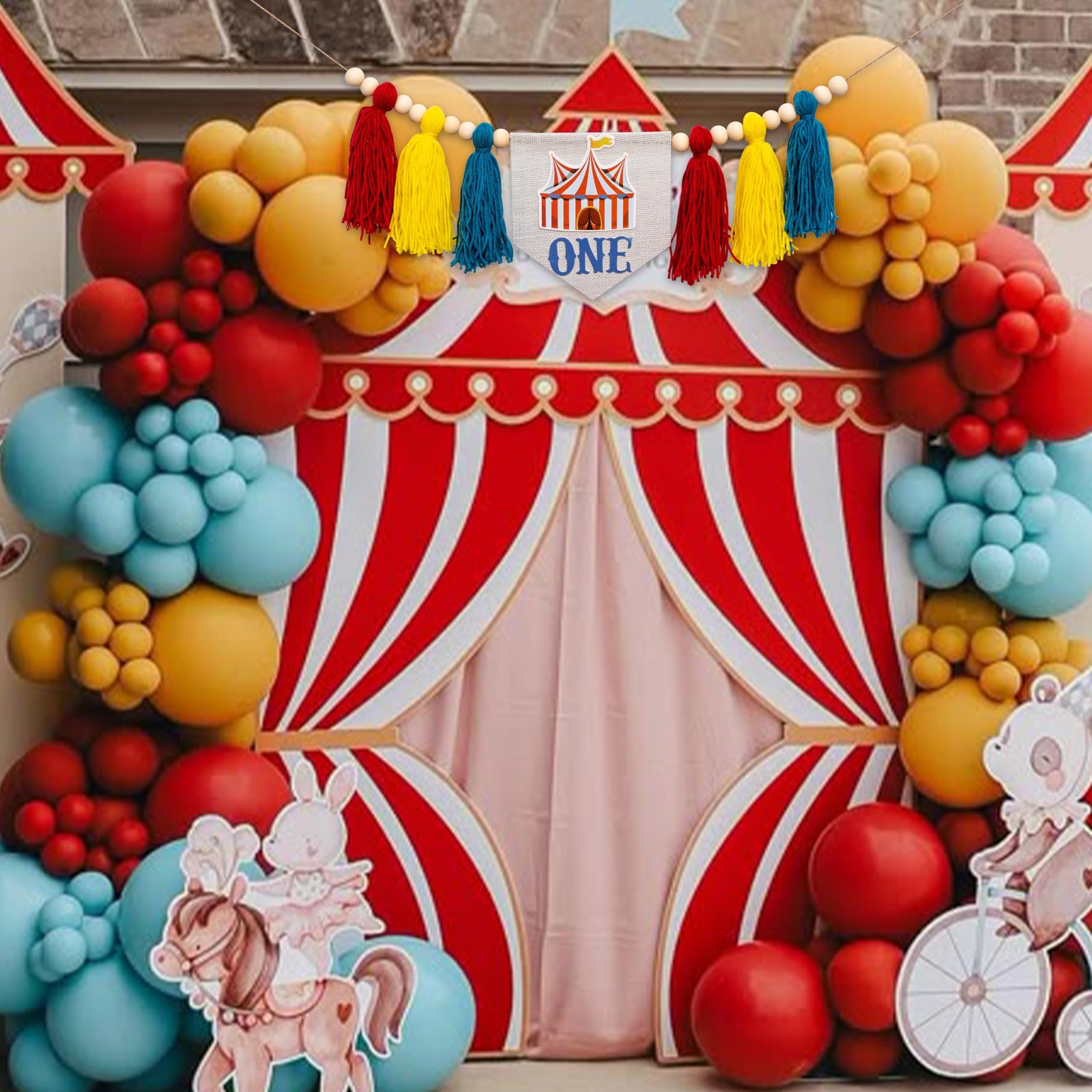Carnival Circus First High Chair Banner