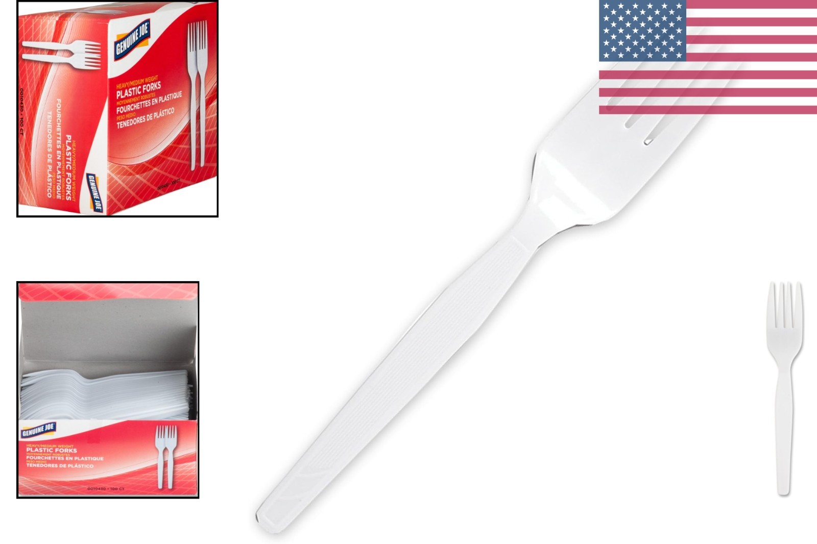 100 Heavyweight Disposable Plastic Forks – Rigid & Flexible for Any Occasion