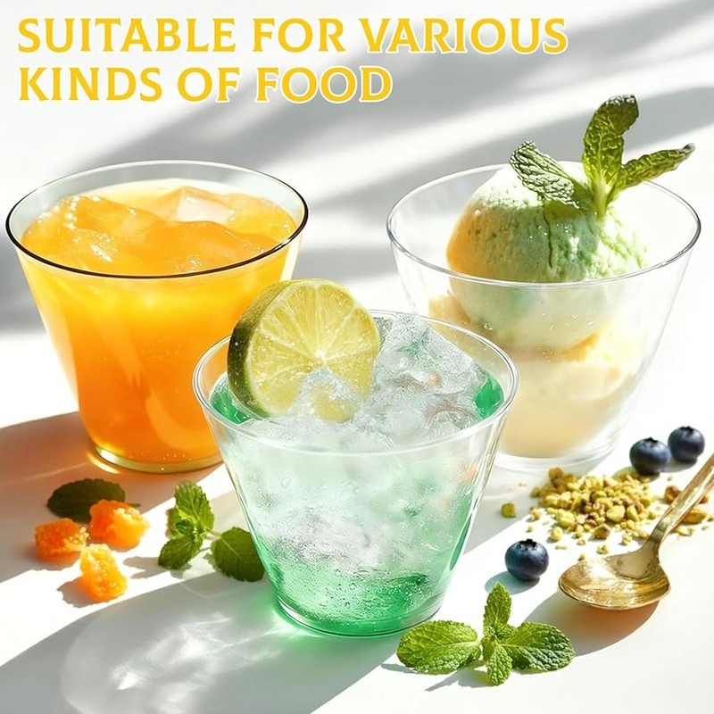 Durable Disposable Plastic Cups 9oz Perfect Parties Weddings Events Celebrations