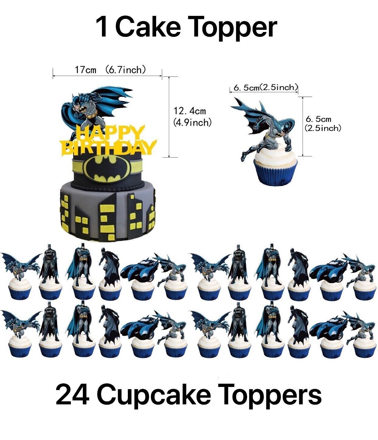 Superheroes Batman Theme Birthday Party Decorate Supplies Set US Stock