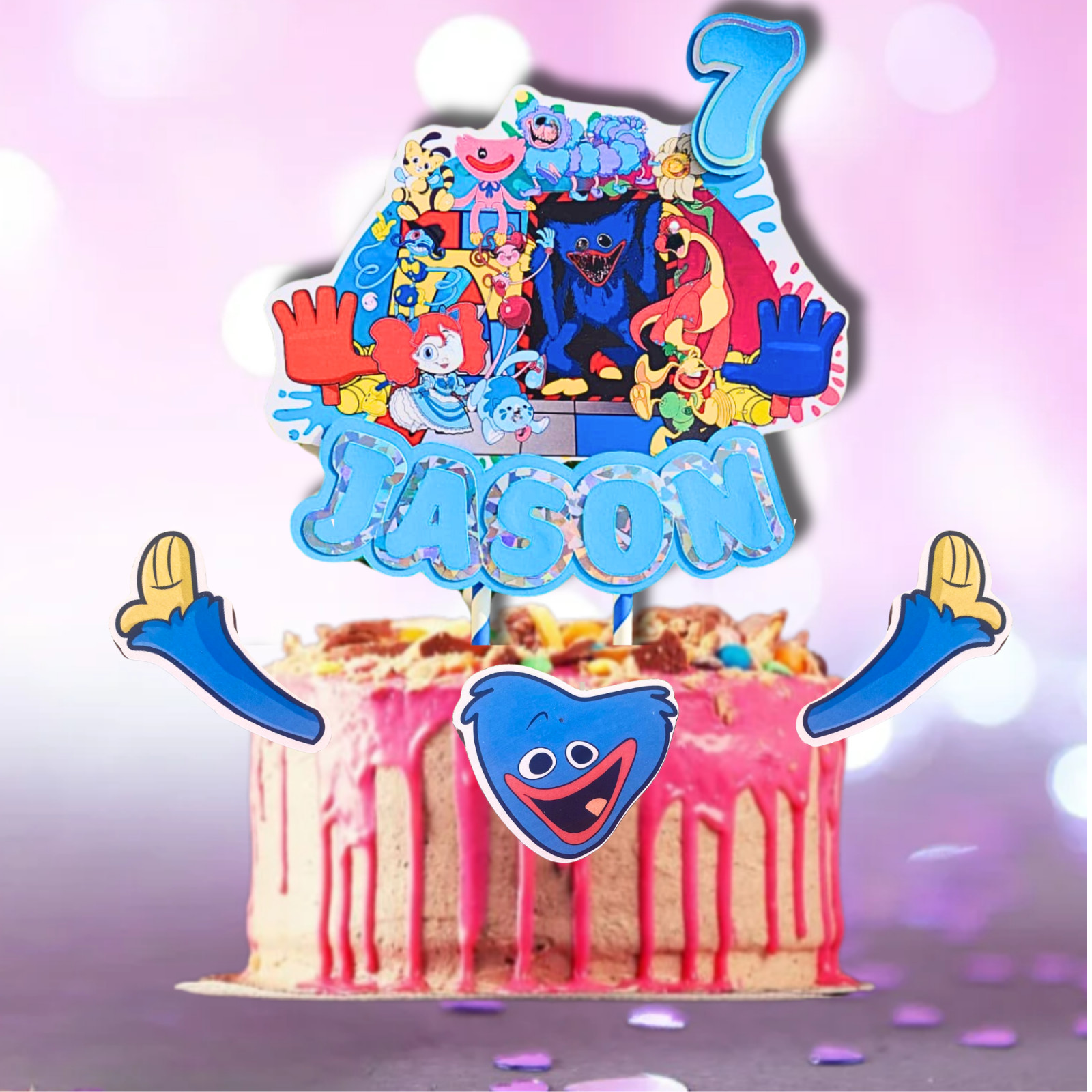 Hugggy Wugggy Party Supplies happy birthday centerpiece decoration cup plate