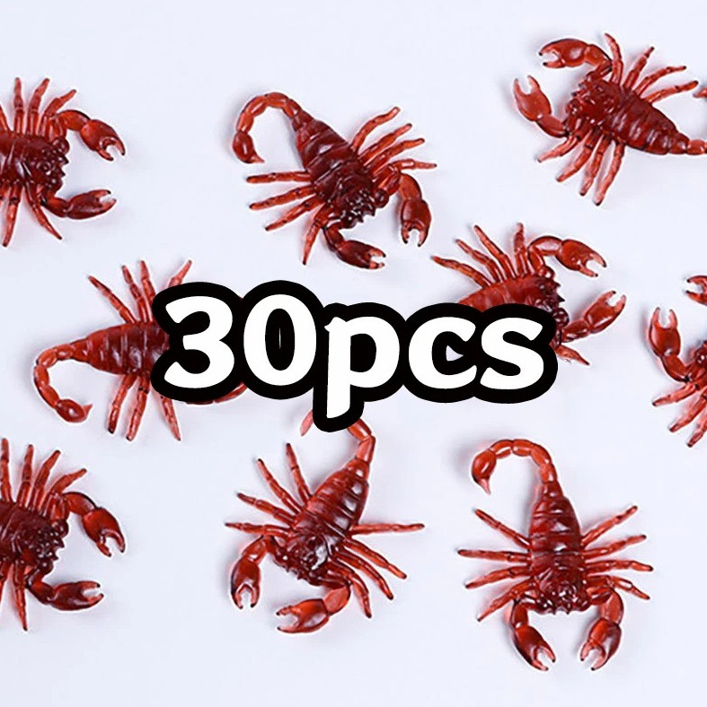 30pcs Realistic Fake Cockroach Prank Bugs Halloween Party Toys Prank Simulation