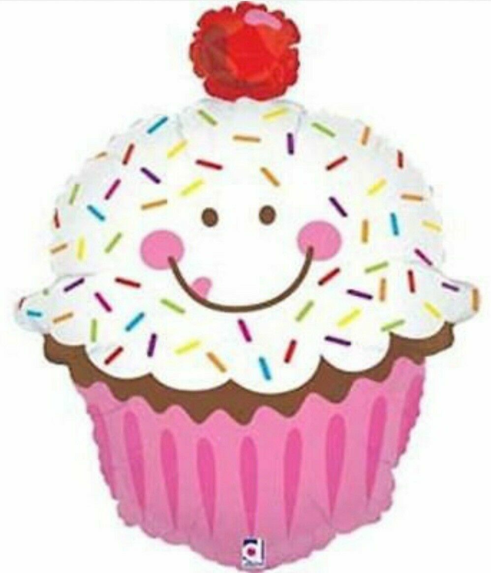 Cupcake Frosting Sprinkles Donut Ice Cream Cone XL Foil Mylar Birthday Balloons