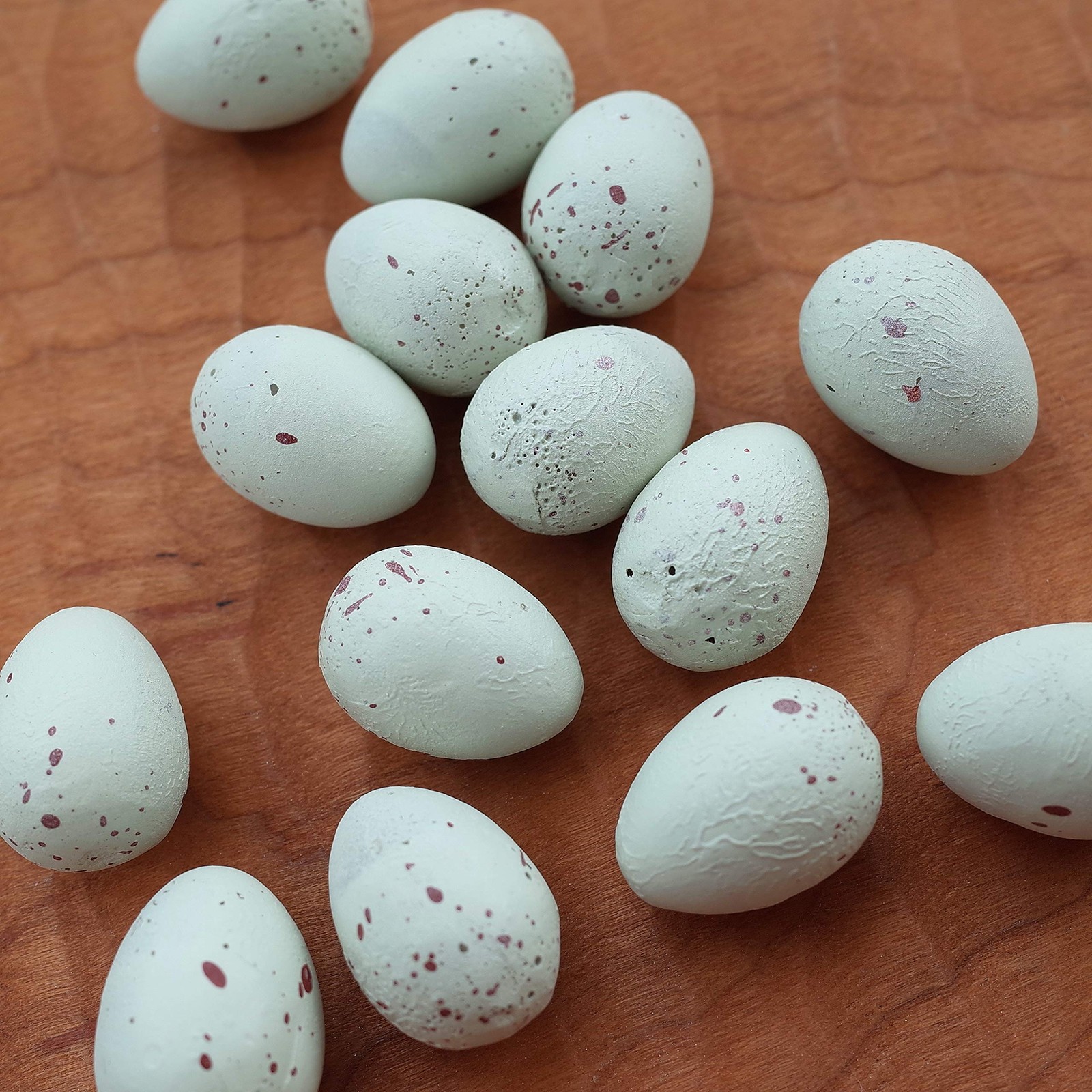 FOIBURELY 8 Pcs Solid Canary Plastic Eggs Hatching Trick The Birds to…