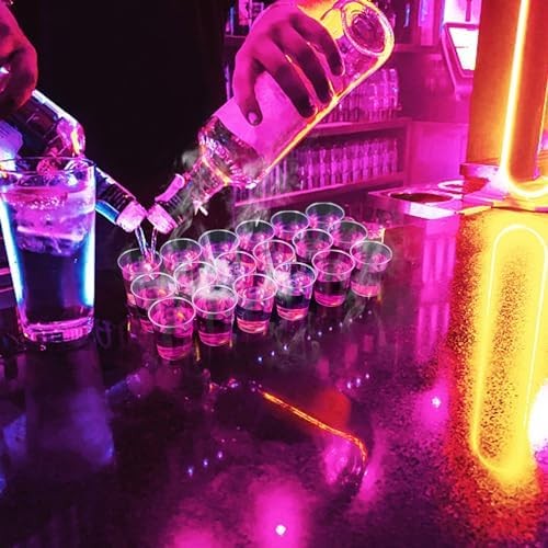 500 Shot Glasses, 1oz Clear Plastic Disposable Hard Cups, Mini Cups Great Contai