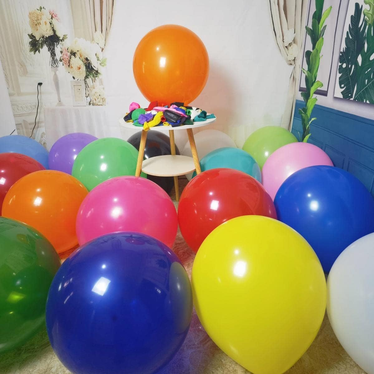 90 Pack 18 inch Balloons 15 Kinds Colors Latex Colorful Party Balloon Bulk for V