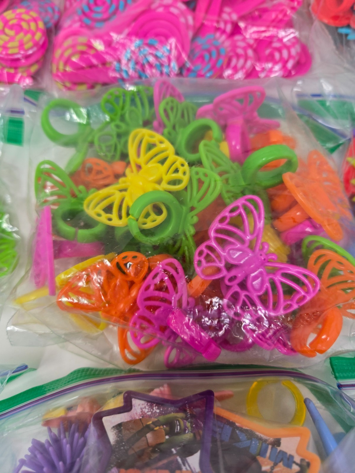 HUGE Vintage LOT of Cake Cupcake Picks Toppers Party Favors Rings Disney LOOK