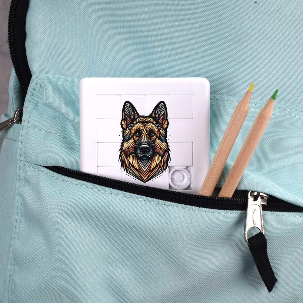 ‘Art Deco German Shepherd’ Sliding Puzzle (PZ00041656)