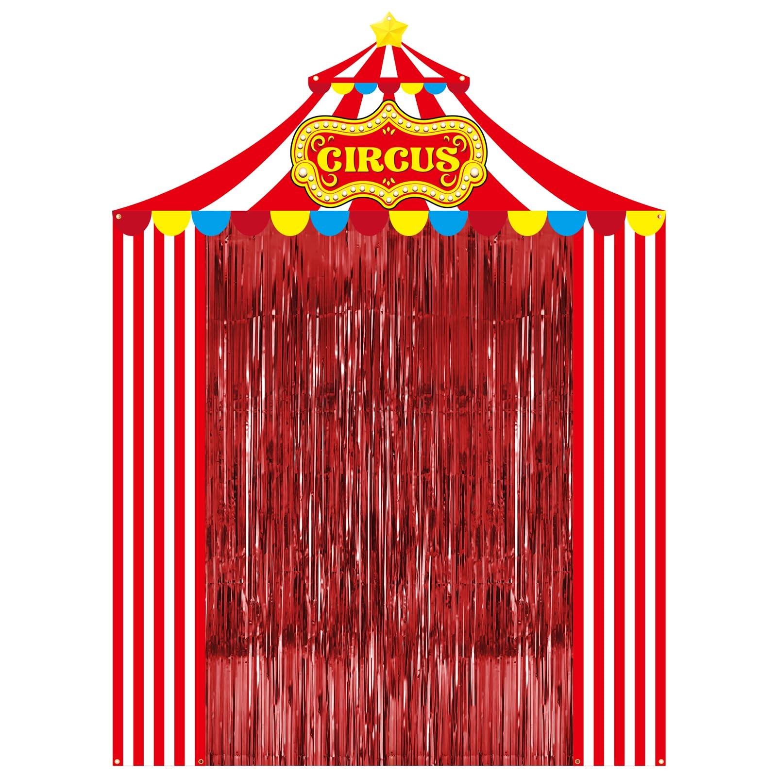 5 Pcs Carnival Circus Tent Decorations Set – Circus Theme Party Decorations w…