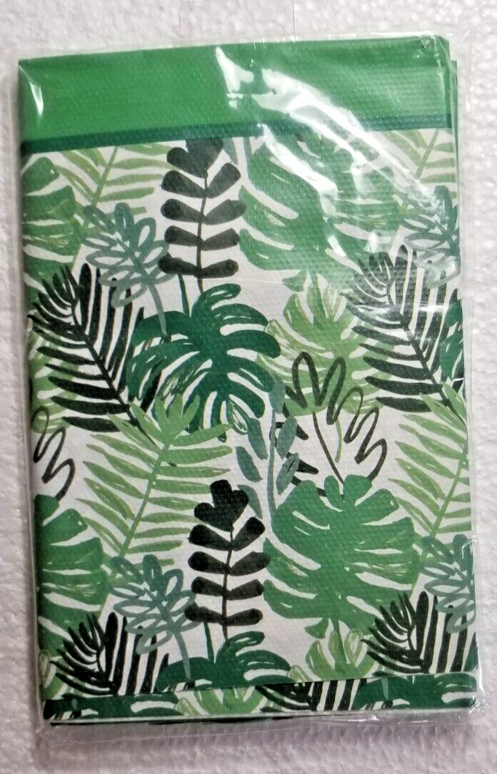 Tropical Palm Leaf Table Cover Table Fun London 70″ X 47″ Any Occasion Green