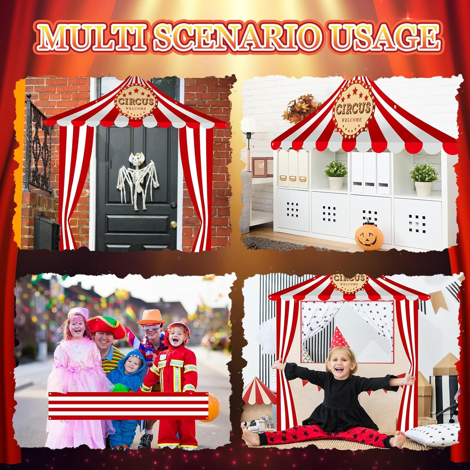 3 Pcs Circus Tent Decorations Carnival Circus Theme Party Decorations Carnival T