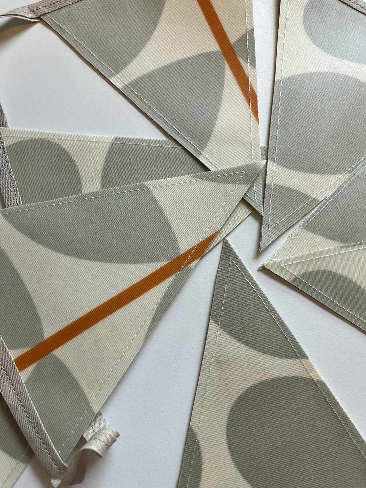 Handmade Oilcloth Bunting – Garden/Home Contemporary – 2 Meters Double Sided