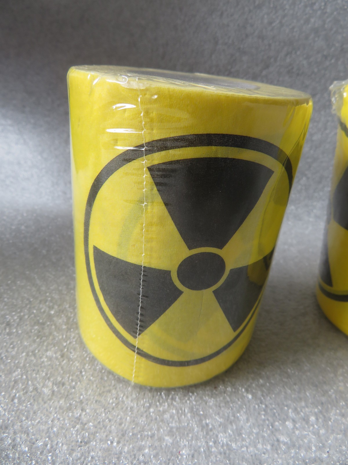 WARNING HAZARDOUS WASTE Toilet Paper Rolls – Halloween Party Bathroom Potty Joke